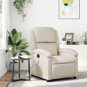 Massage Recliner Chair Cream