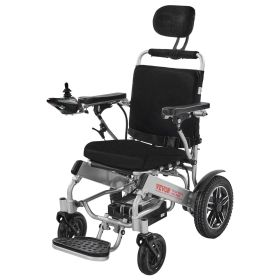 Electric Wheelchair for Adults, 300lbs Capacity with Adjustable Backrest, Foldable & Lightweight Motorized Wheelchair, 13-Mile Range