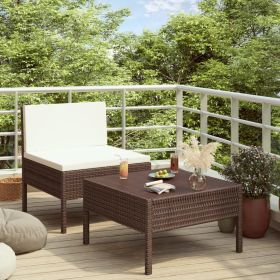 Garden Furniture Set Brown PE rattan Medium Modular