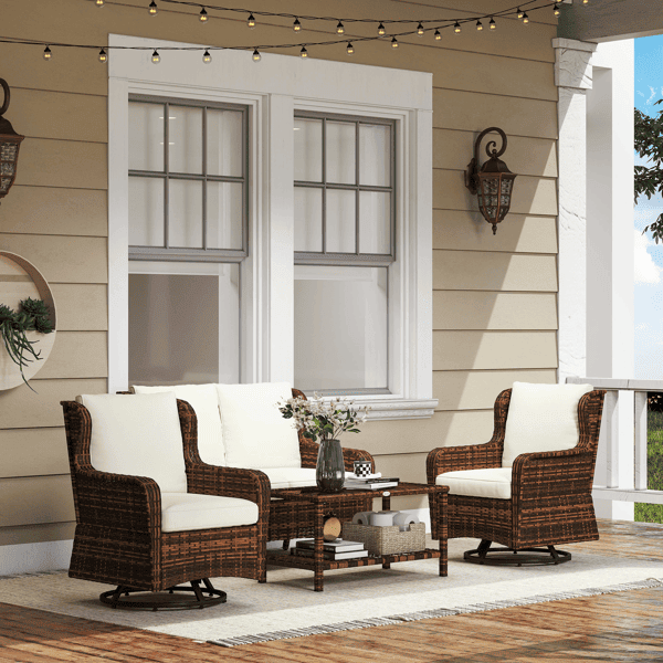 Pieces Patio Furniture Set