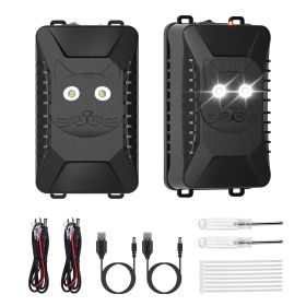 2 Packs Under Hood Ultrasonic Rodent Repellent Mouse Wildcat Control Portable Rodent Chaser With 3 Power Supplies For Car Home Garage (Option: 2Packs)